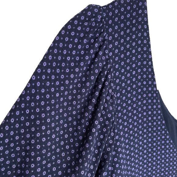 Urban Outfitters Navy Ditsy Floral Scoop Neck Dress, M - Picture 5 of 8